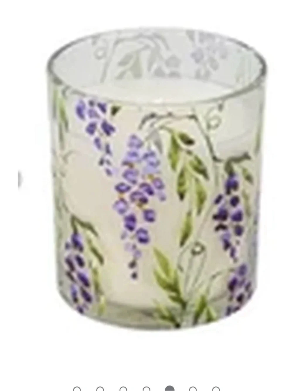 (Ew) Simply indulgent 6 Assorted Floral Glass Candle Holders - Multicolor Set